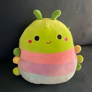 Squishmallow Rutabaga Rainbow Caterpillar Plush Stuffed Animal 9”